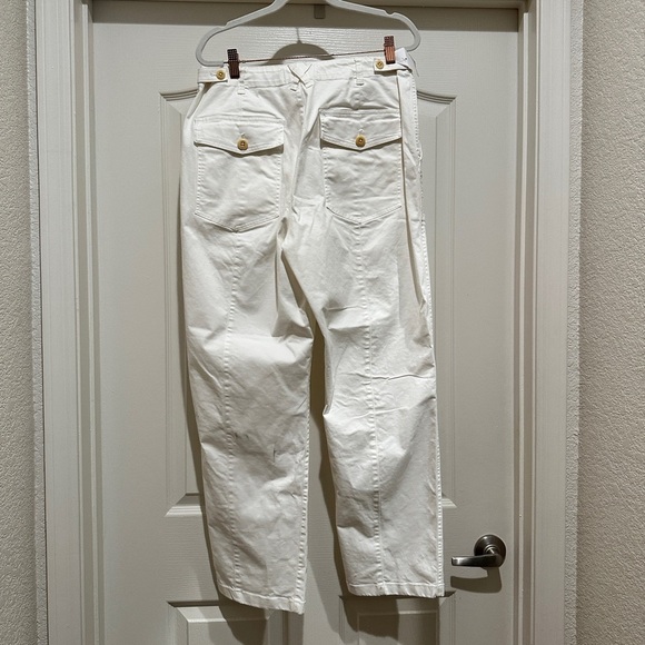 Alex Mill Nellie Straight Leg Pant, Chino White - 10 - Picture 7 of 8